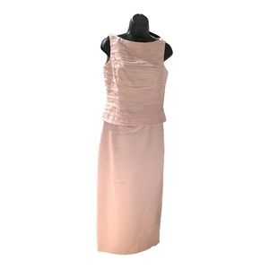 Marie St. Claire Elegant Pale Pink Long Formal Special Occasion Gown Size 6